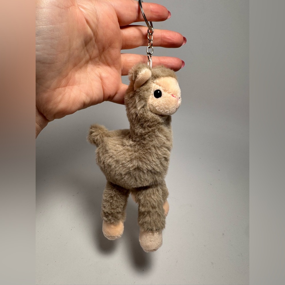 Llama Fuzzy Soft Bag Charm Adorable Animal Purse Charm/Keychain NEW